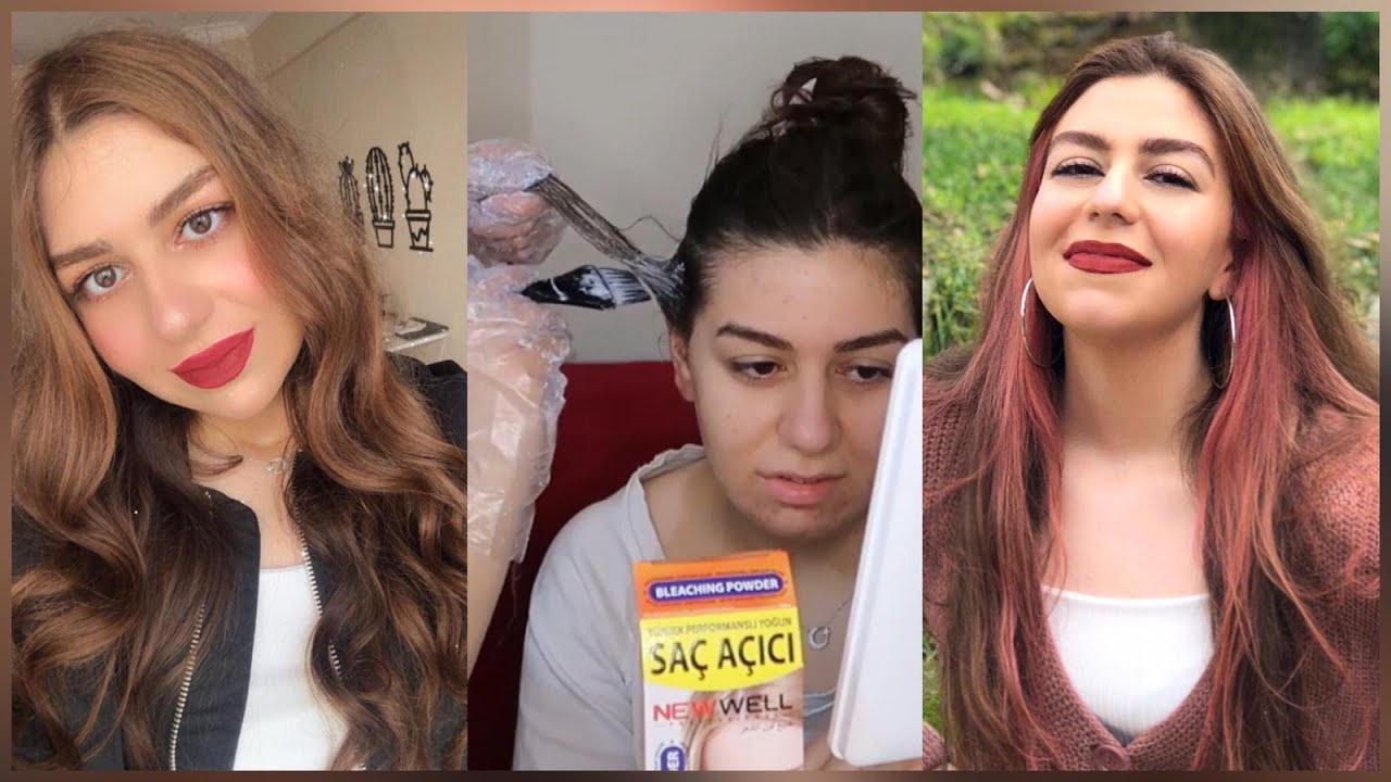 KIZ KARDEŞİMİN SAÇINI AÇTIM PEMBEYE BOYADIM 💕