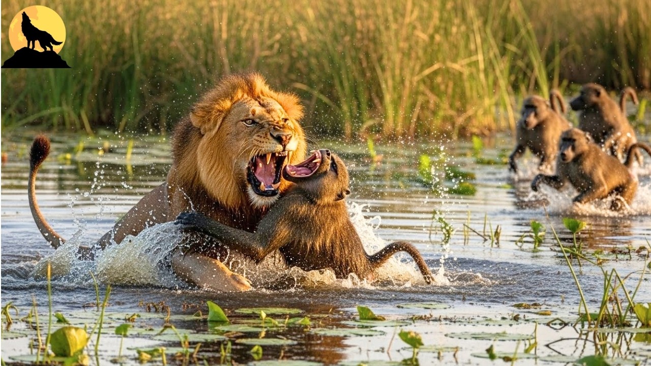 Babuino contra león | La venganza más brutal en la sabana de Luangwa | animales salvajes