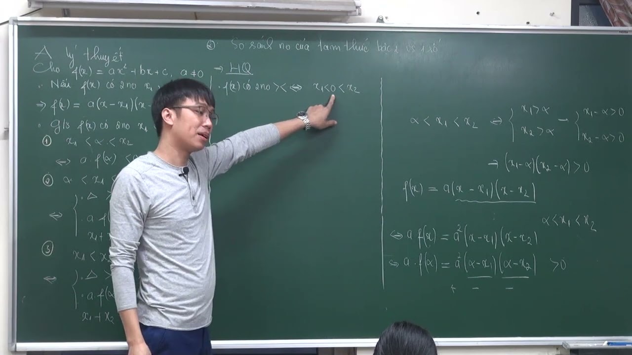 TOÁN 10 - SO SÁNH NGHIỆM TAM THỨC BẬC 2 VỚI 1 SỐ VÀ ỨNG DỤNG