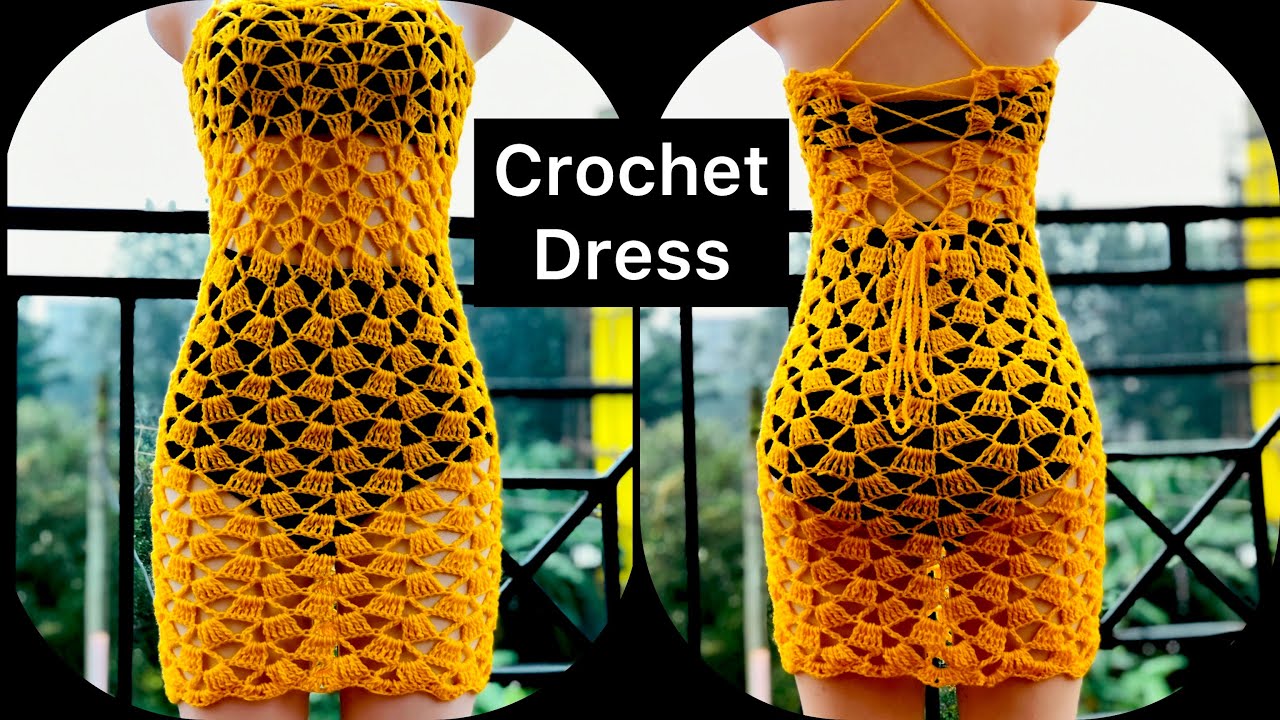 Crochet Cover Up dress | Crochet festival dress