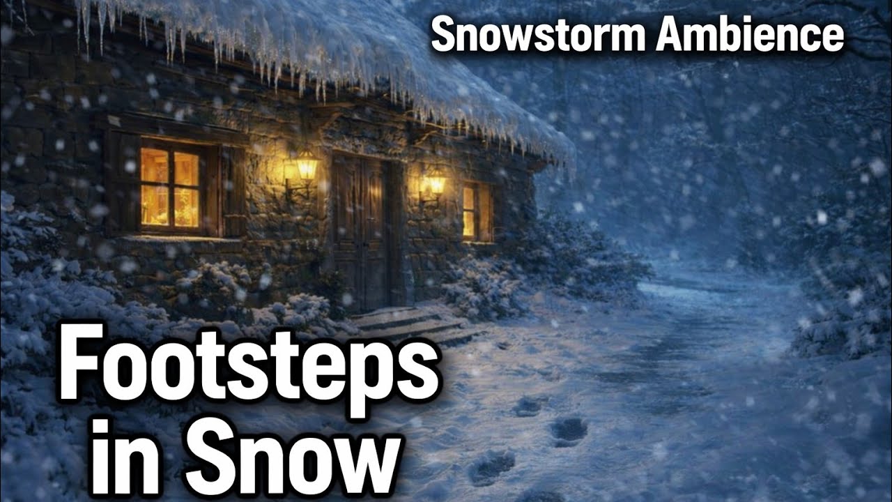 Gentle Blizzard Sounds for Deep Sleep ❄️ with a Calm Bedtime Story