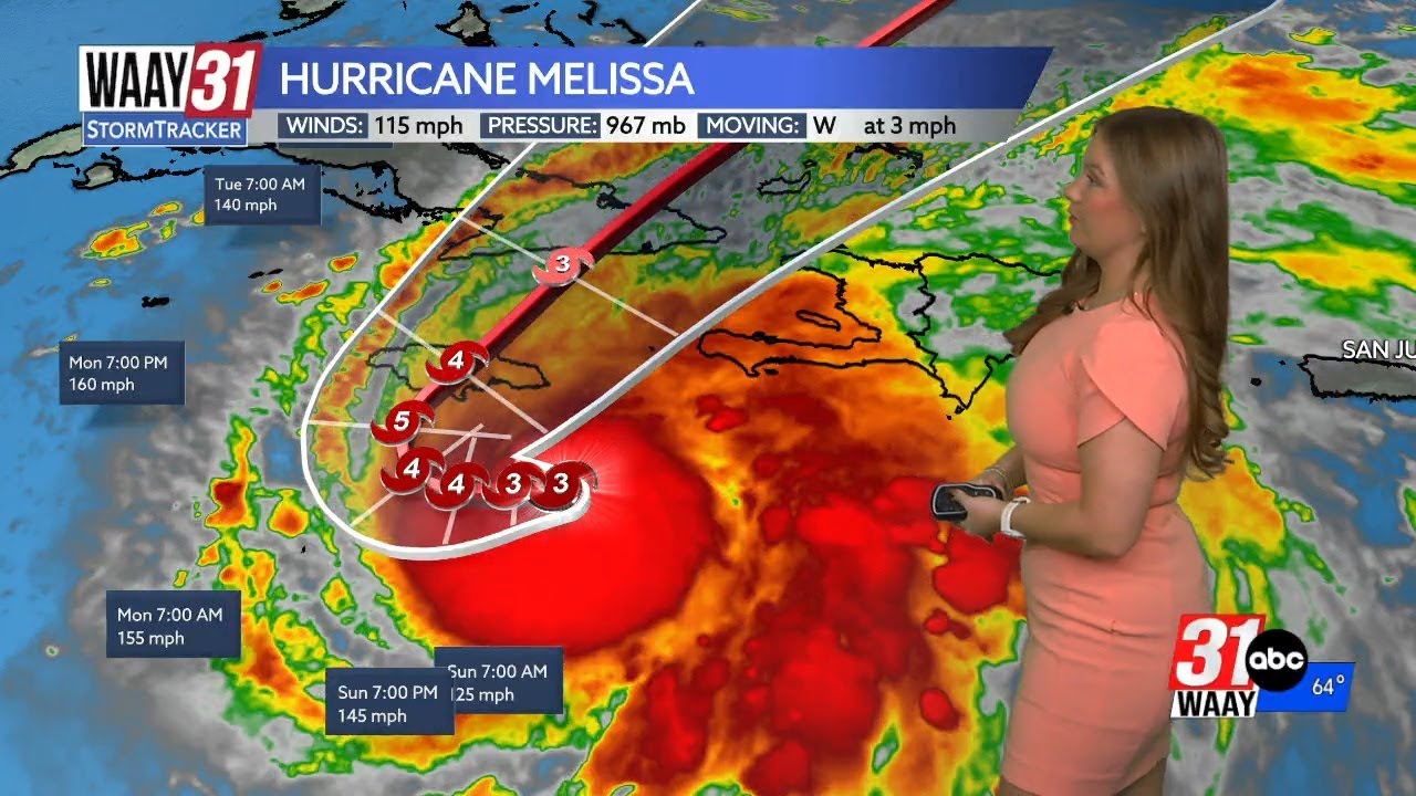 ОТСЛЕЖИВАНИЕ ТРОПИКОВ: Ураган Мелисса теперь имеет третью категорию опасности и продолжает усилив...