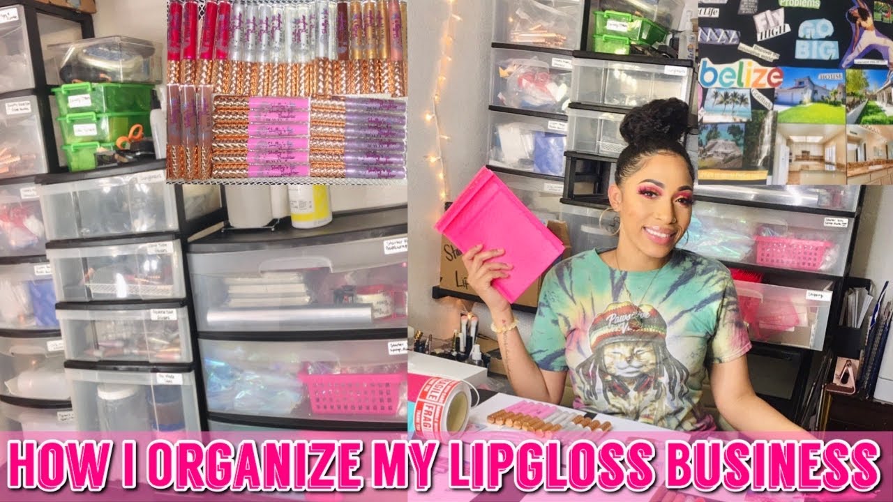 How I Organize My Lipgloss Business Pt.2 | How To Organize Your Business | Lipgloss Business Pt.20
