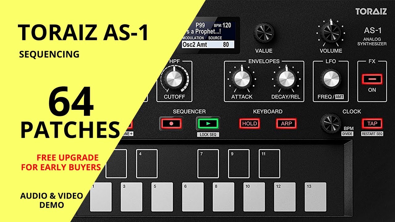 TORAIZ AS-1 - 64 CUSTOM PATCHES - the upgradeable SEQUENCING pack