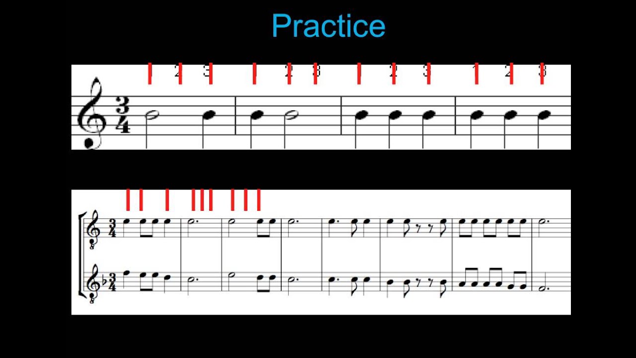 Rhythm Practice: 3/4 Time Signature