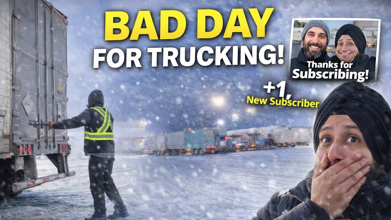 ਭਾਰੀ ਸਨੋਫਾਲ ਵਿੱਚ ਮੁਸ਼ਕਲ ਰੋਡ… ਤੇ ਅਚਾਨਕ ਫੈਨ ਨਾਲ ਮੁਲਾਕਾਤ! 🚛❄️ #viral #dailyvlogs 