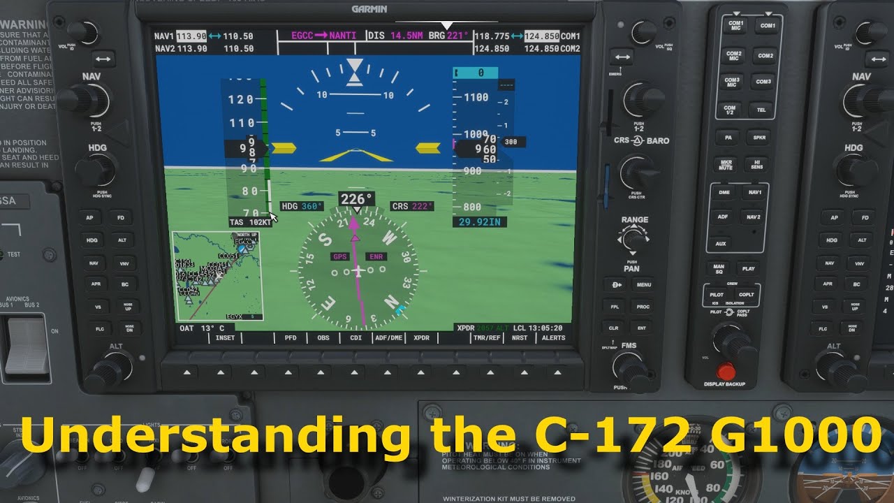 FS2020: The C-172's G1000 Overview/Features & Basic Autopilot - Part 1