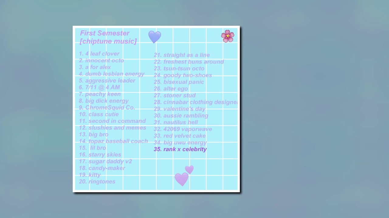 First Semester - rank X celebrity