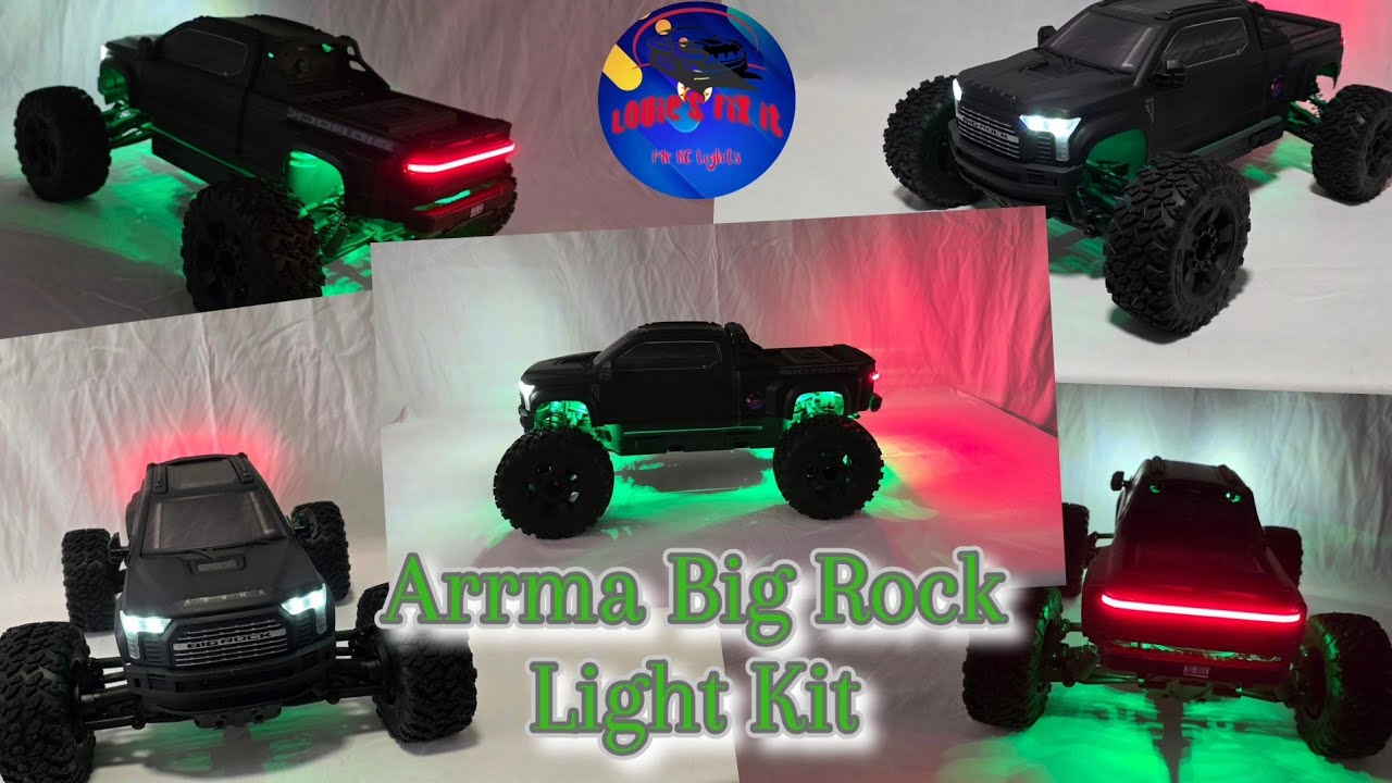 Видео по установке комплекта освещения Arrma Big Rock 223s