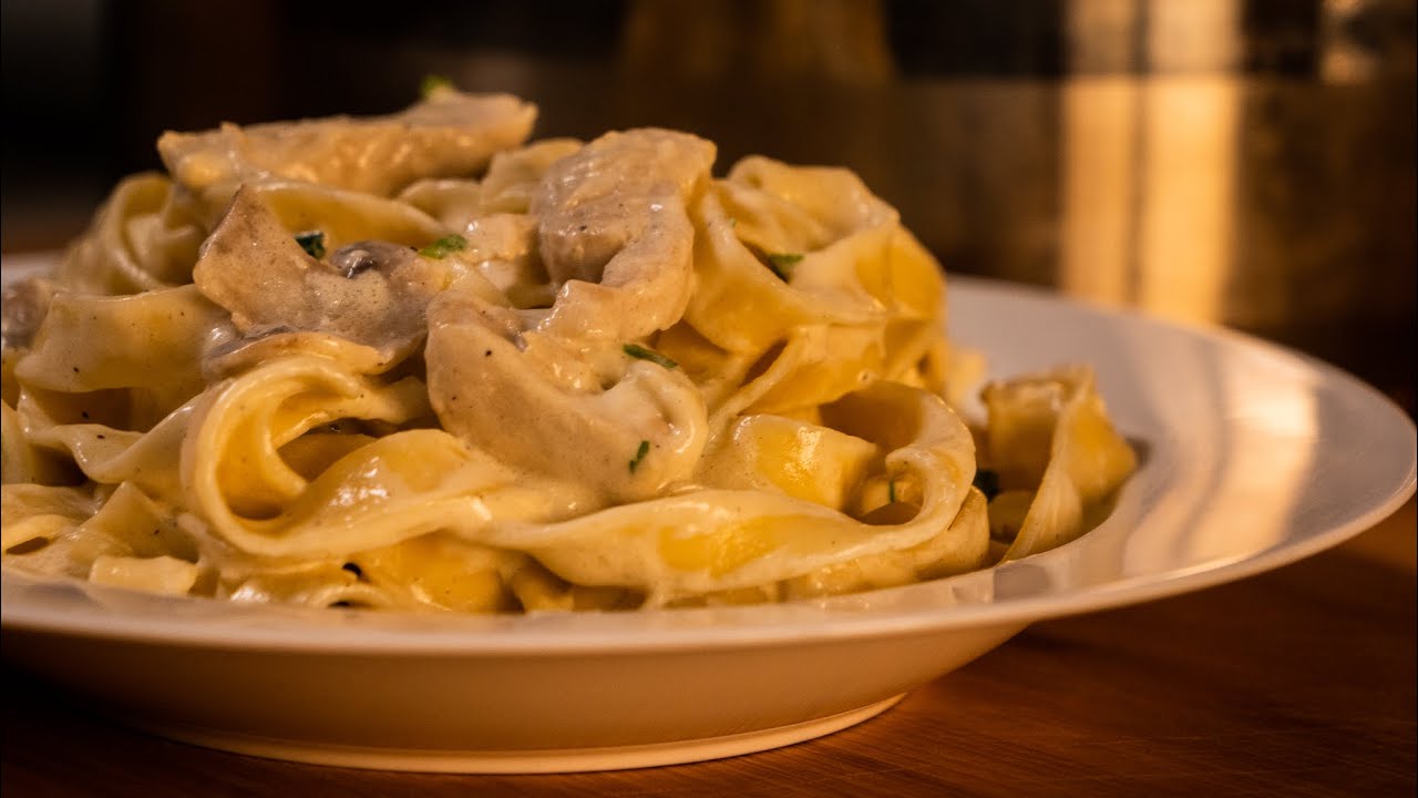 مقرونة تالياتيلي بالدجاج والفطر Tagliatelle - المطبخ التونسي | تحريشة