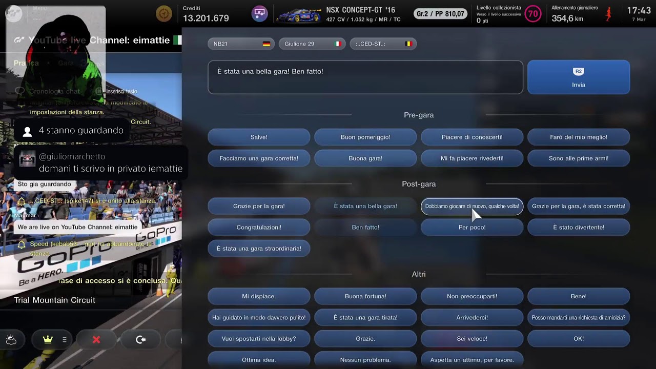 Gran Turismo 7 live🔥 | ITA 🎉 #gt7