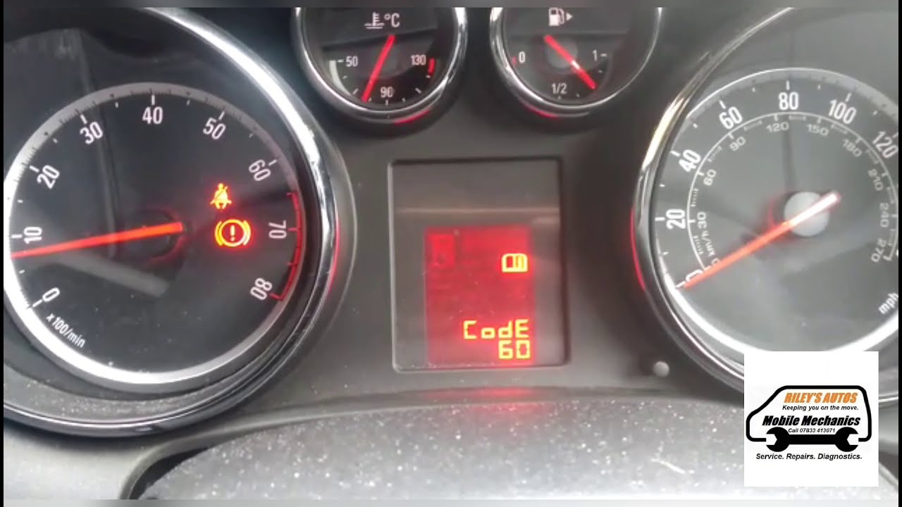 Vauxhall Opel Code 60 & 59 Reset with no tools