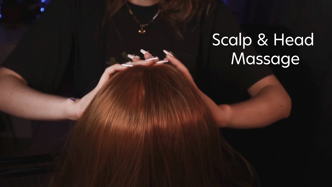 ASMR Scalp & Head Massage + Hair Play (No Talking)