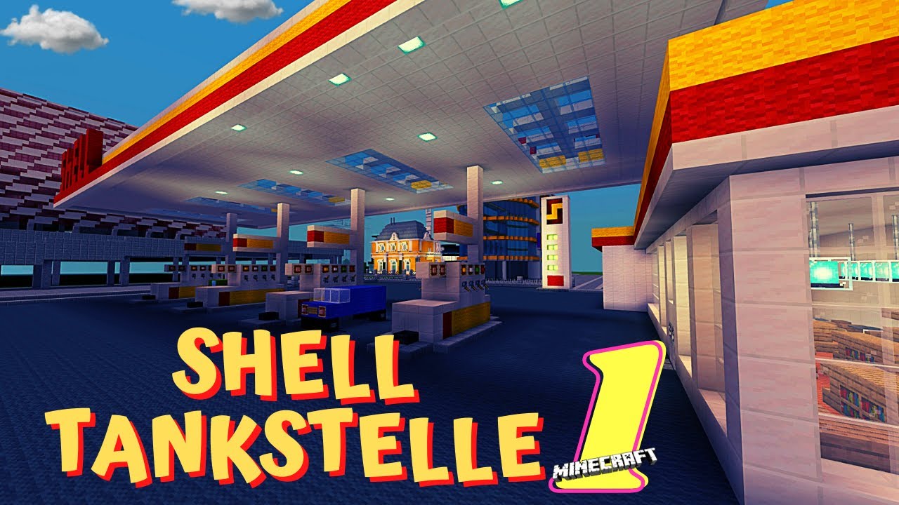 Minecraft Wir bauen eine Shell Tankstelle #001 ► Die Tanksäulen