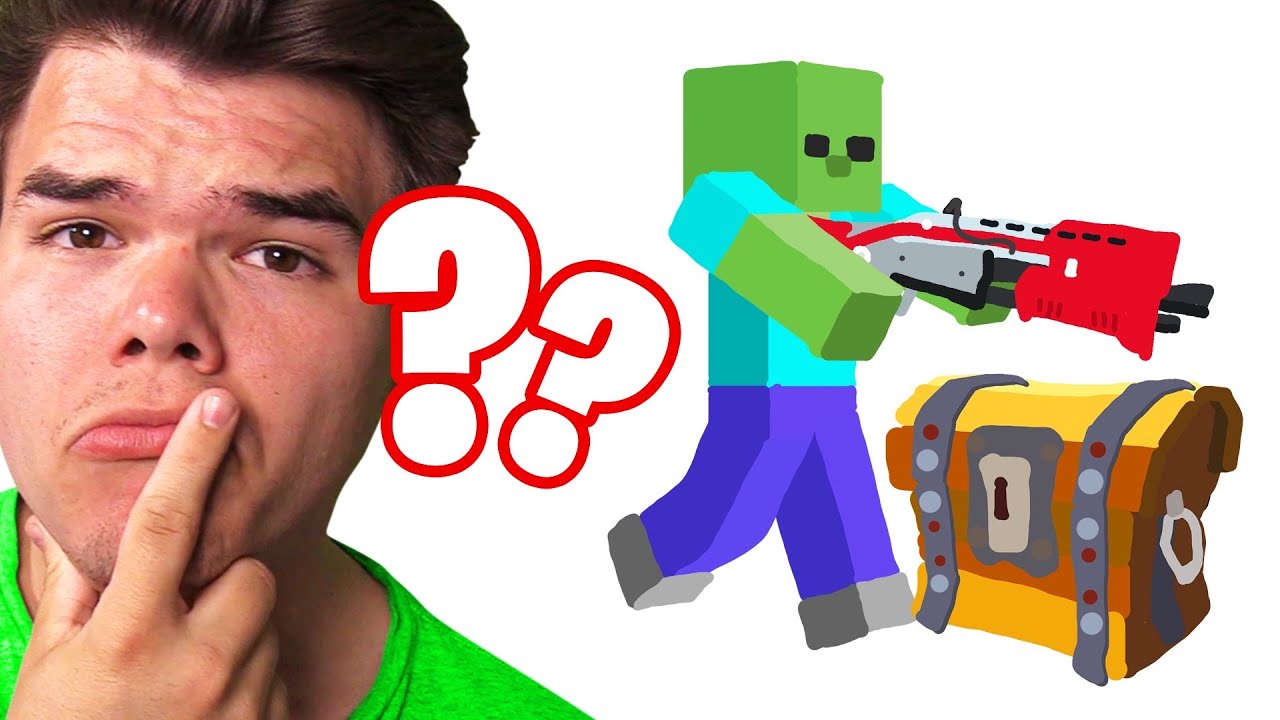 MINECRAFT vs. FORTNITE Drawing COMPETITION! (Skribbl.io)