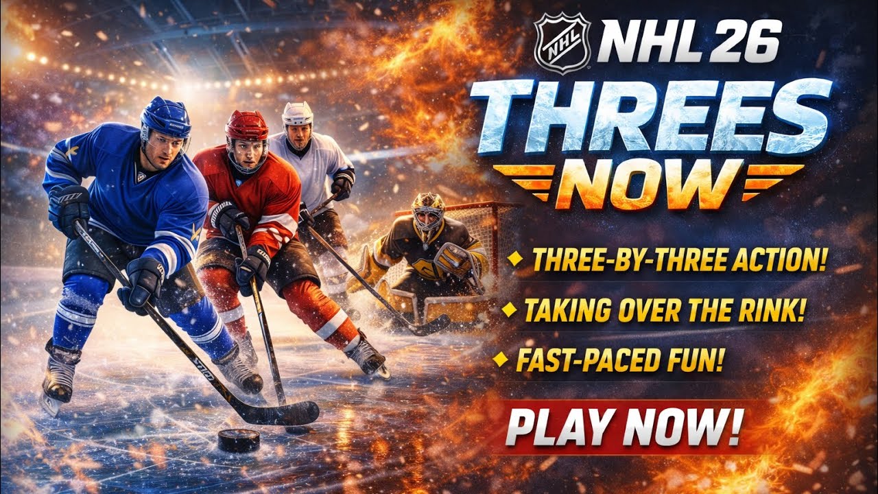 NHL 26 Threes Now Gameplay (PS5) #goodoldtimehockey #nhl