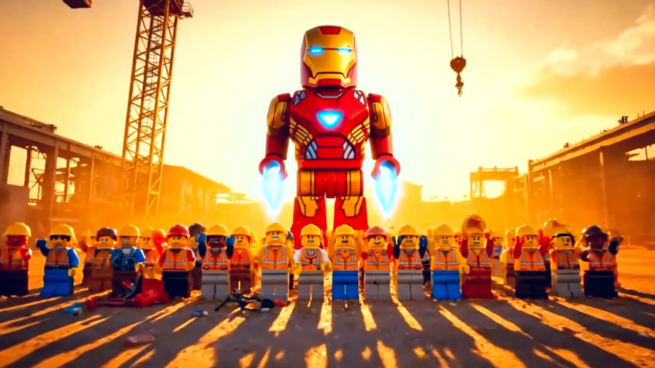 LEGO Iron Man Goes Undercover as a Worker – and Chaos Ensues at the Billion Dollar Site