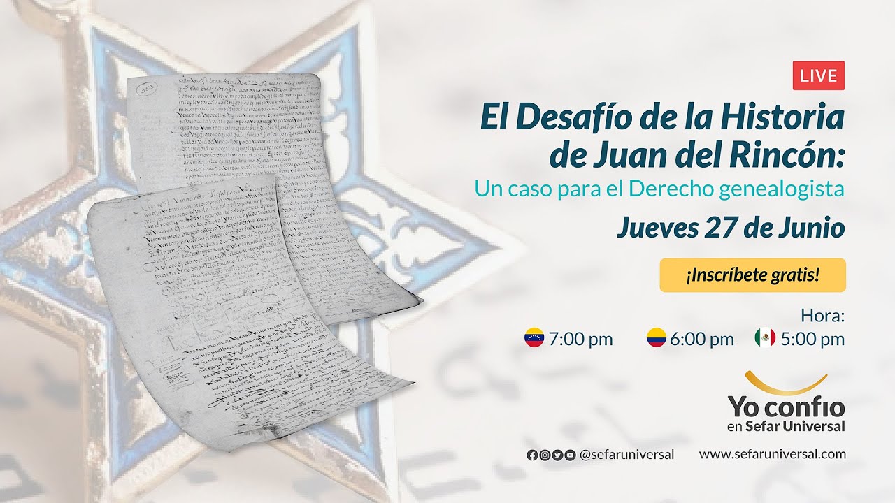 Live | El Desafío de la Historia de Juan del Rincón: Un caso para el Derecho genealogista