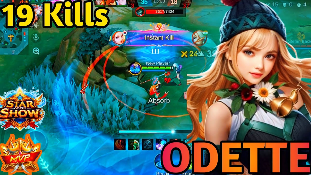 19 Kills No Death!! Odette Christmas Carnival | God Among Men Legendary & MVP Gameplay | MLBB 5v5
