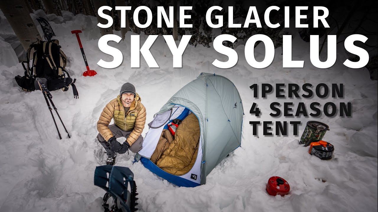Ночевка в глубоком снегу! Обзор палатки Stone Glacier Sky Solus 1P