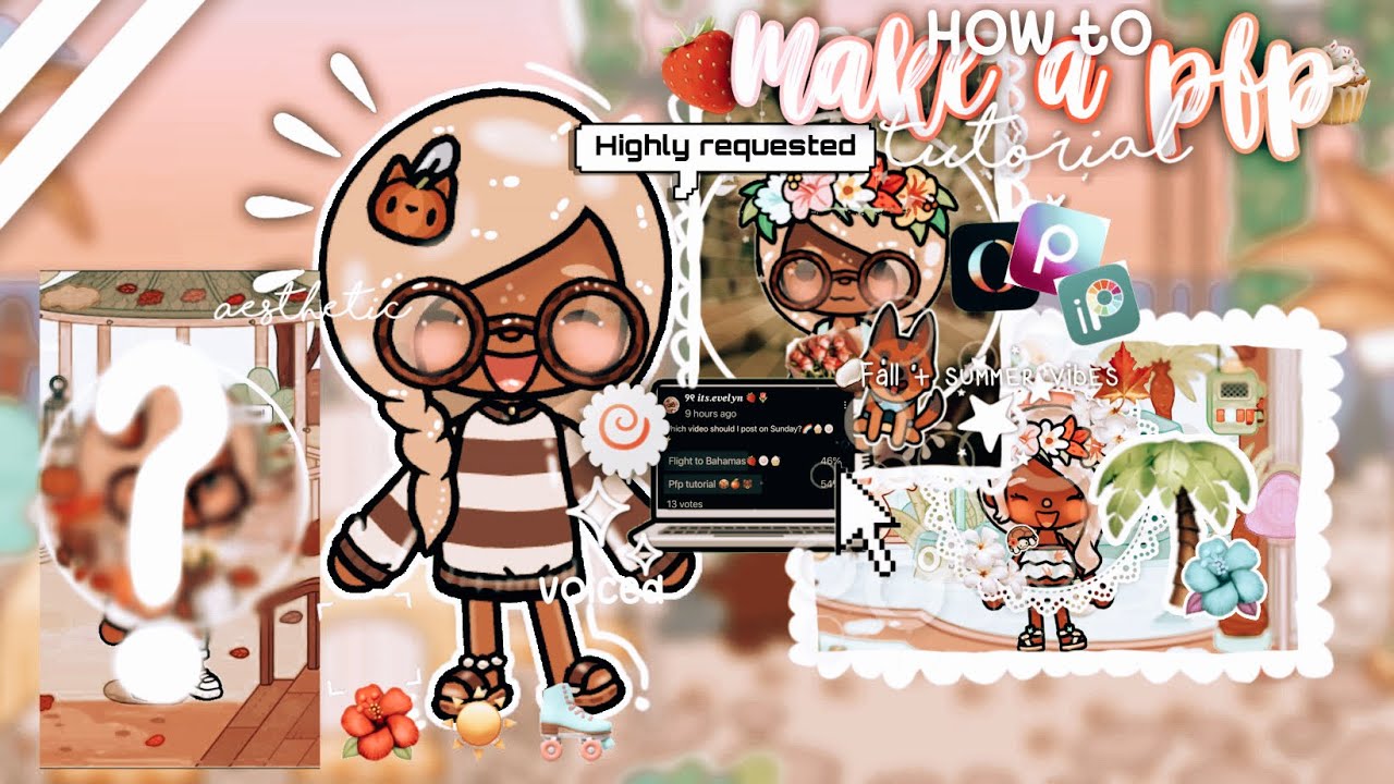 🍁🍪 ˚₊&middot; ͟͟͞͞🍊 ,,Aesthetic PFP Tutorial 🐻🥧 | +fall vibes ✧ how i make my profile pics! -.&bull;*~.