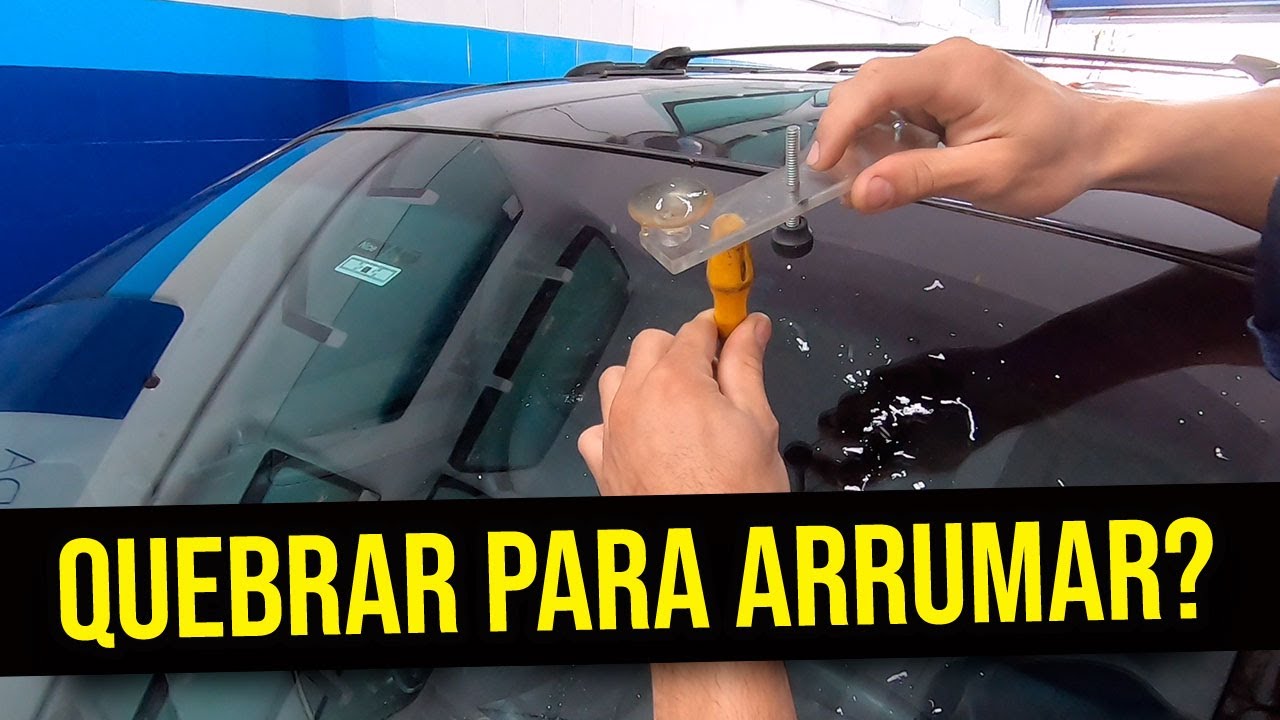 Como consertar um para-brisa trincado? | Chrysler Caravan 1996 | Por Dentro da Tonimek