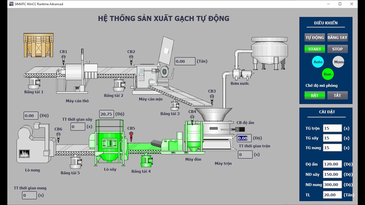 Bài tập Tia portal - Lập trình hệ thống sản xuất gạch tự động