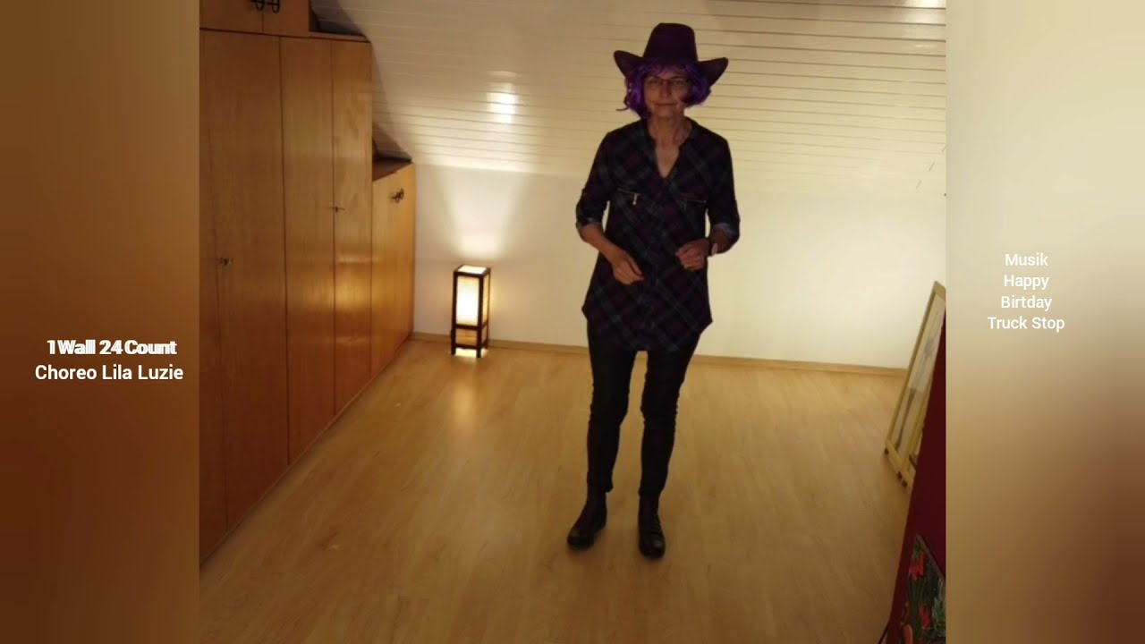 Mitmachtanz - Line Dance 60 Plus - Happy Birthday - Truck Stop - Chore by Lila Luzie