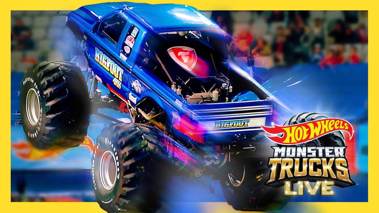 CRUSHING CARS AT MONSTER TRUCKS LIVE! 🎥🏁 | Monster Trucks LIVE | @HotWheels