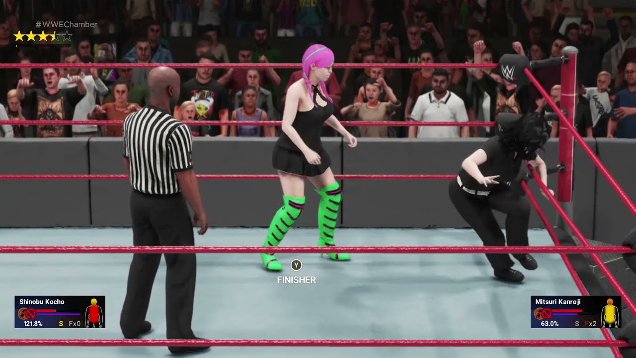 WWE 2K19 Shinobu Kocho VS Mitsuri Kanroji