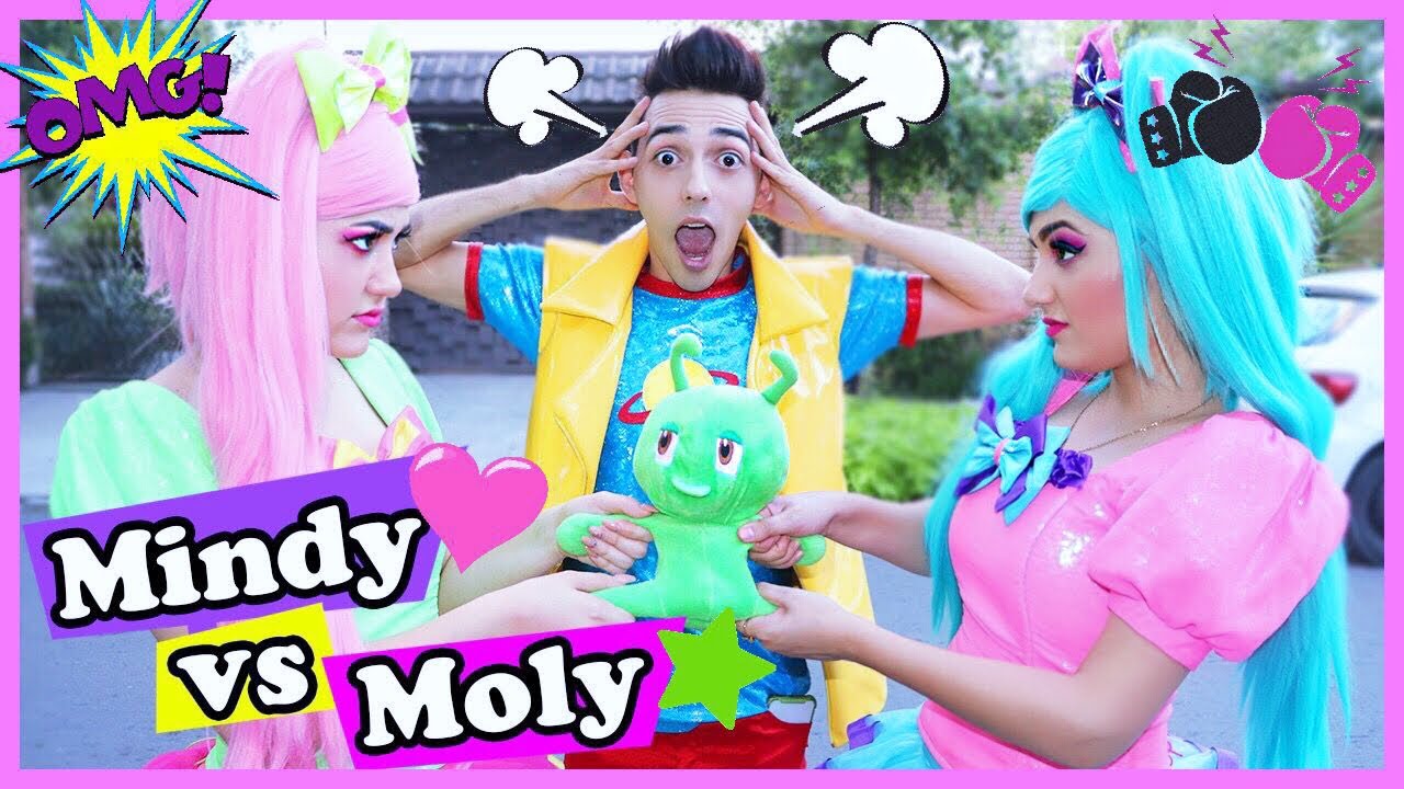 MINDY VS MOLY / RETOS EN EL PARQUE / SHOW PIEDRA PAPEL O TIJERA / VIDEOS PARA NIÑOS