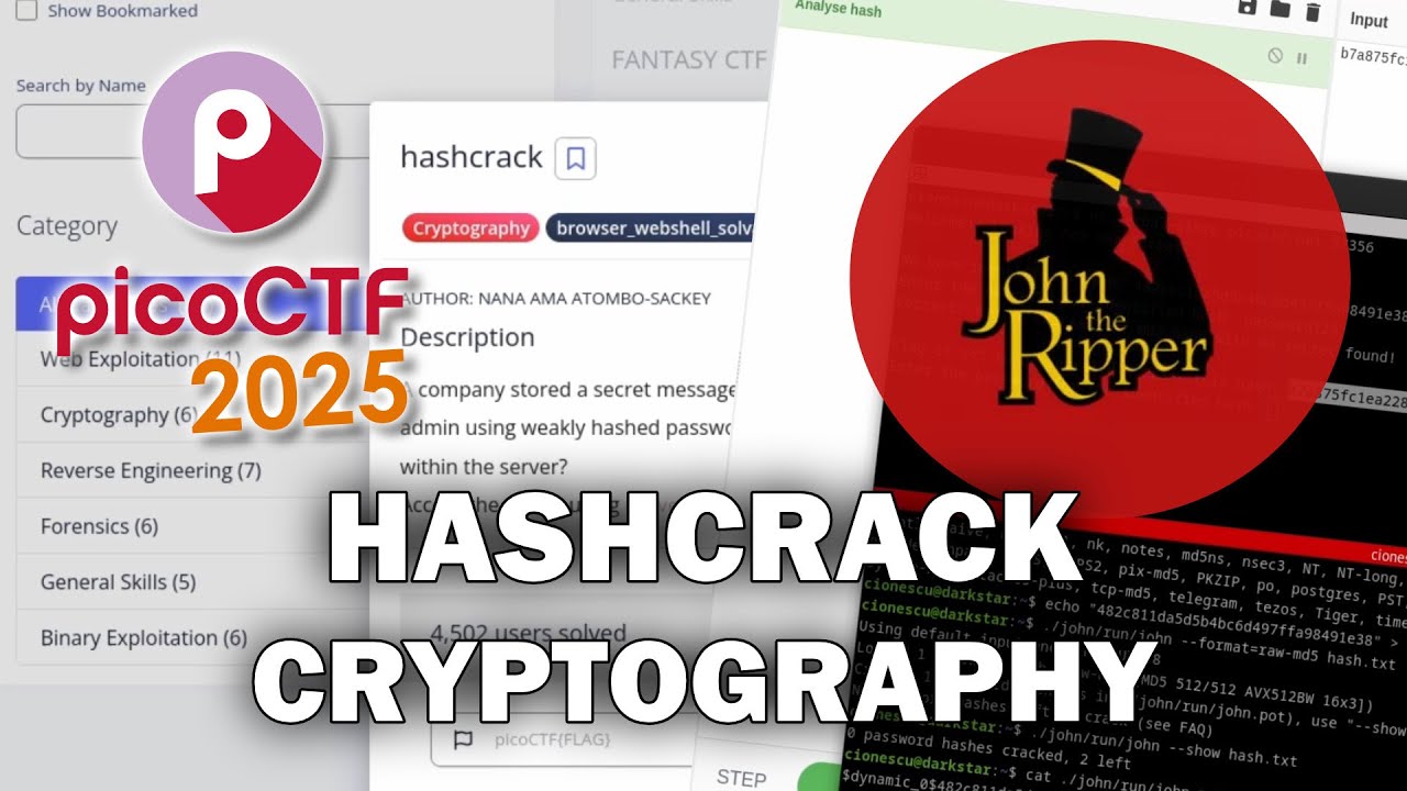 picoCTF 2025 - Cryptography - hashcrack