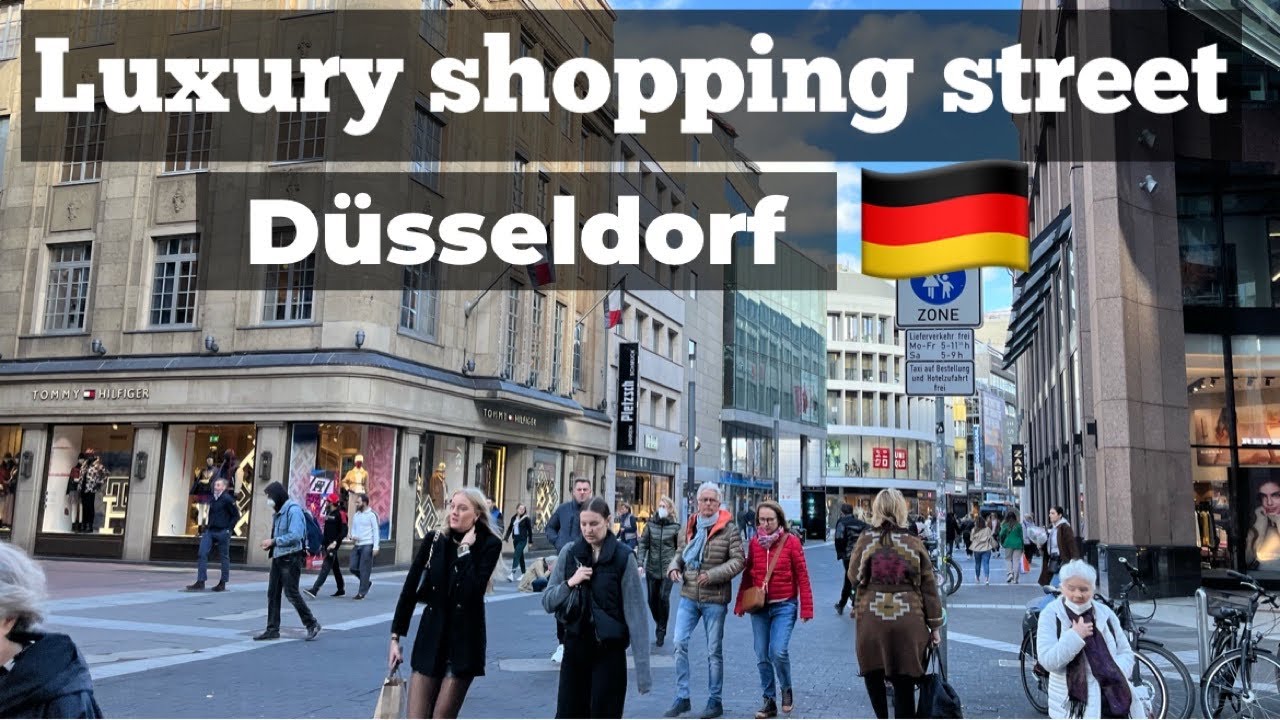 [4k walking] Düsseldorf luxury shopping street walking🇩🇪königsalle exclusive brand outlet street