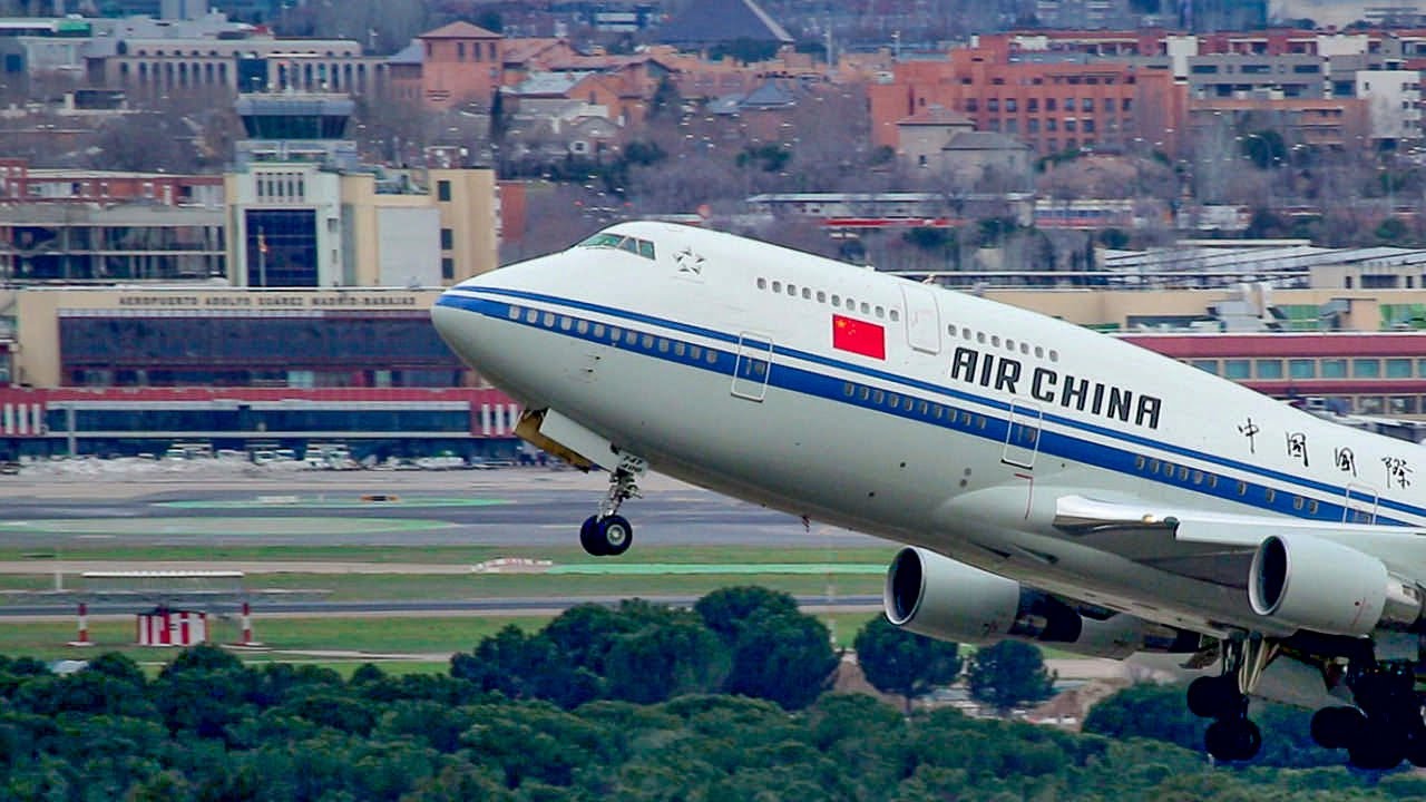 [HD] LEMD Madrid Barajas despegues viento cruzado 14L  / Madrid Barajas crosswinds departures 14L