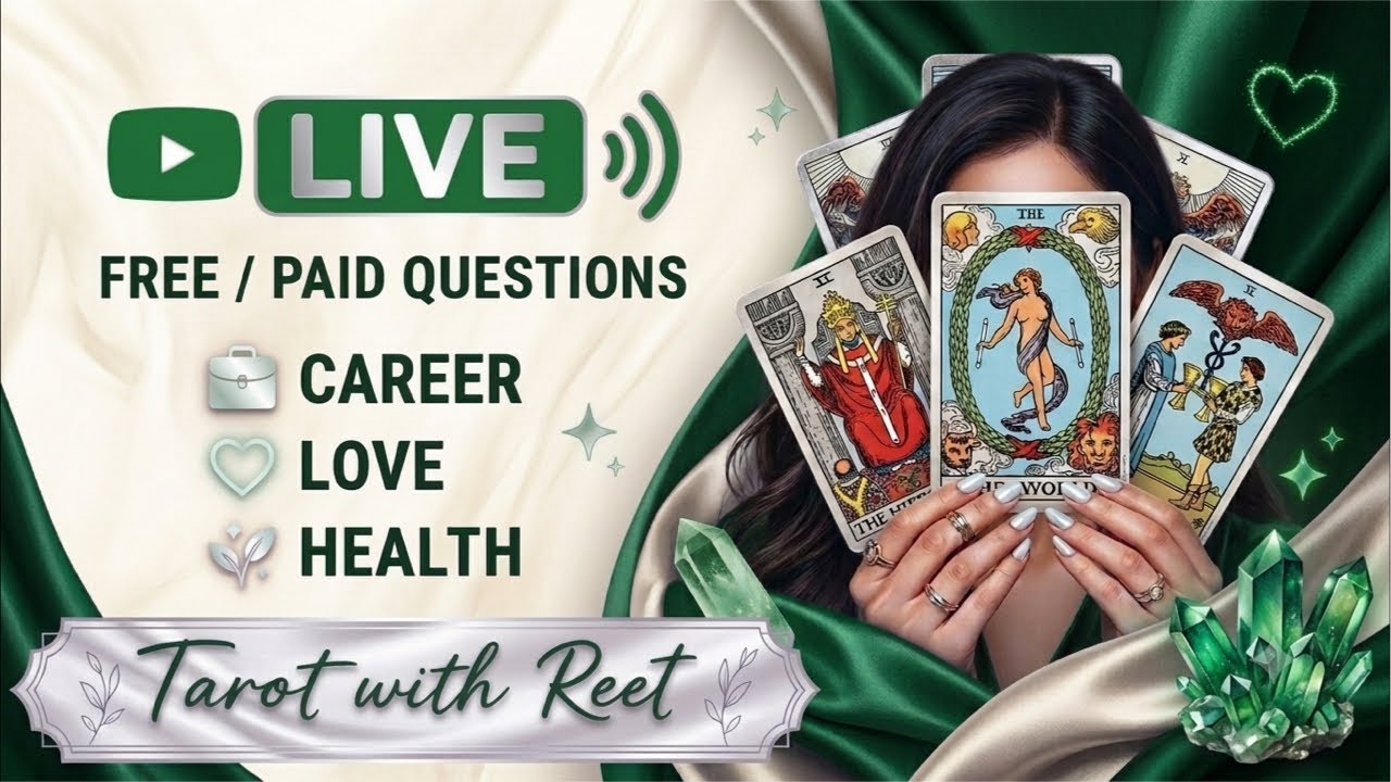 Tarot With Reet is live, Free/Paid Tarot Readings 🌿