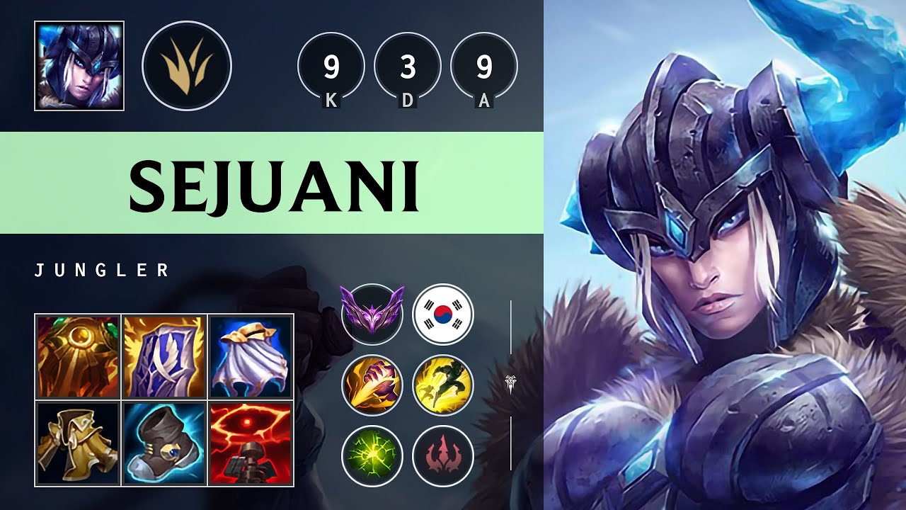 Sejuani Jungle vs Graves: Killing spree - KR Master Patch 14.23