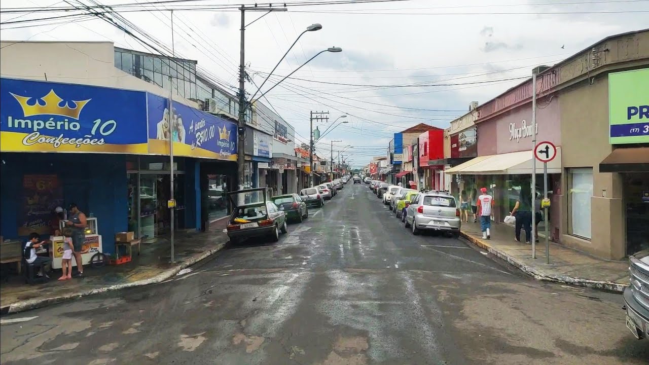 TANABI SP/ ENTRADA DA CIDADE E A RUA CORONEL MILITÃO NO CENTRO/ PASSEIO COM AMIGO PAPA CAPIM