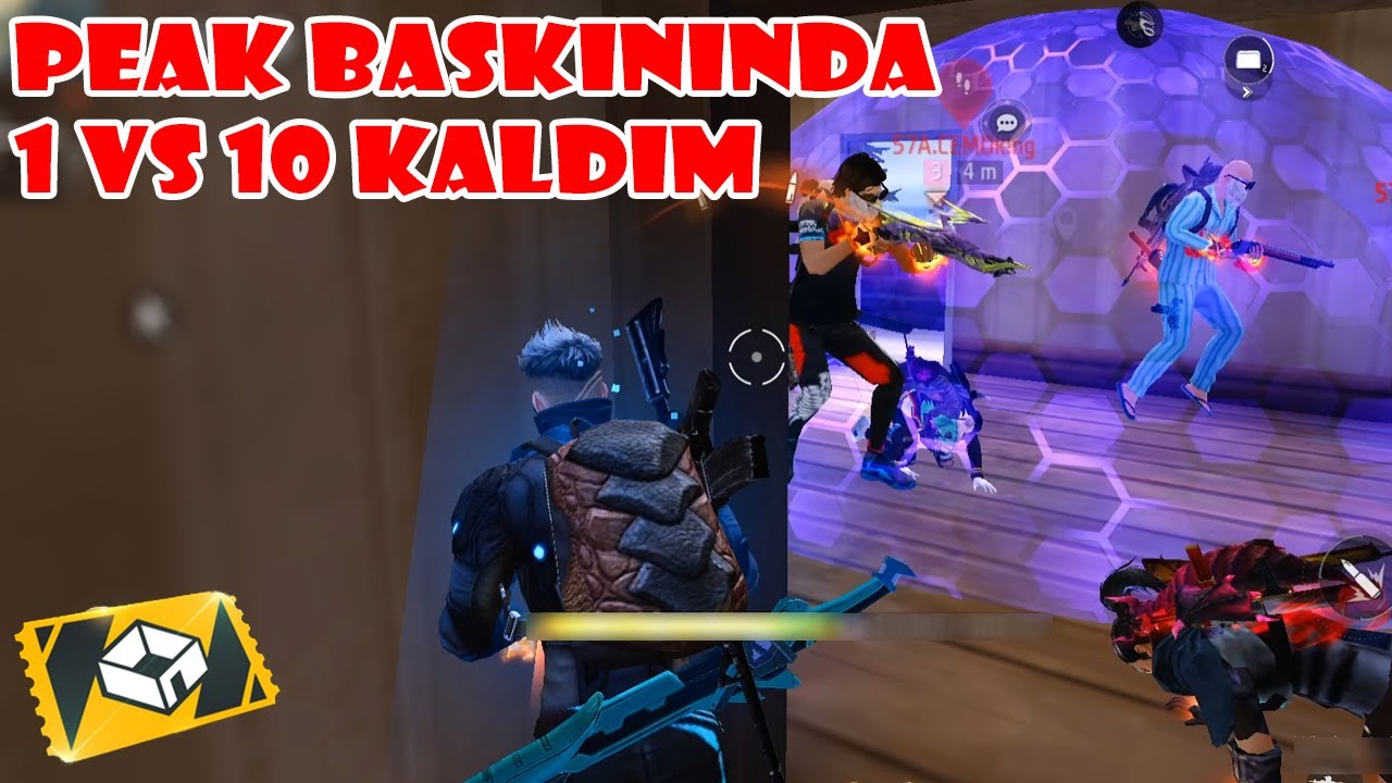 TAKİPÇİLERİMLE PEAK BASKINI OYNADIK l EVİ 10 TAKIM BASTI l #freefire #freefireshorts
