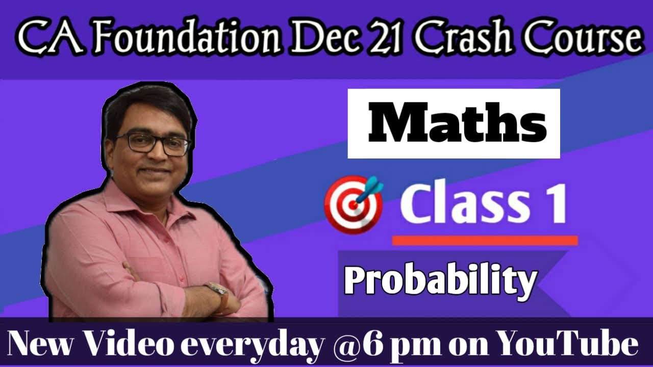 Probability CA Foundation Dec 2021