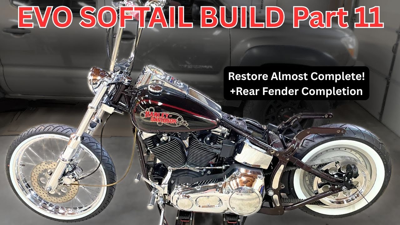 ПРОЕКТ EVO SOFTAIL, часть 11. Почти готов! + Модификация заднего крыла. Harley-Davidson FXSTC 198...