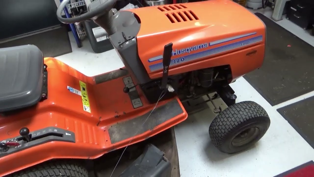 Husqvarna LR120 havetraktor - utæt karburator og kan ikke starte