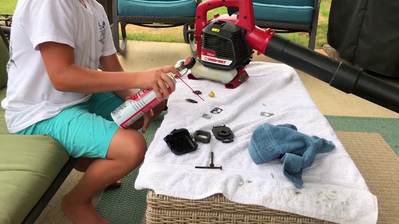 How to fix a Troy-Bilt blower carburetor