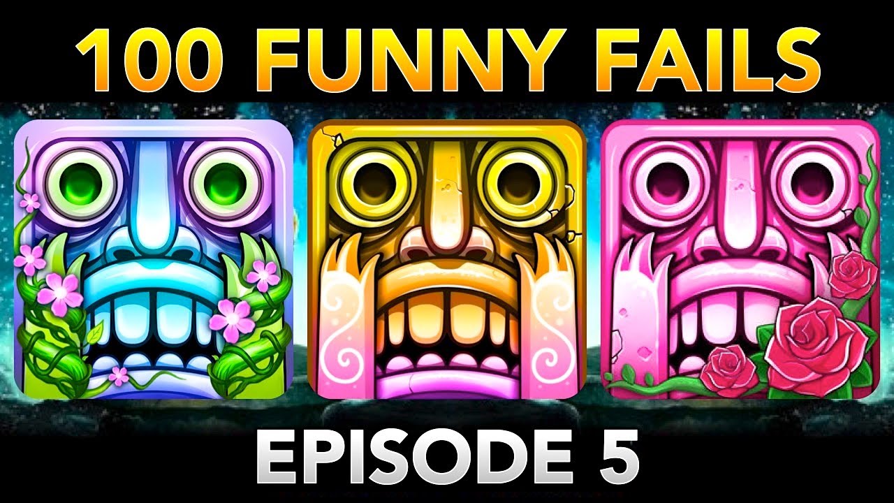 Temple Run 2 100 FUNNY FAILS (Episode 5) | Winter Wasteland, Holi Festival, Blooming Sands