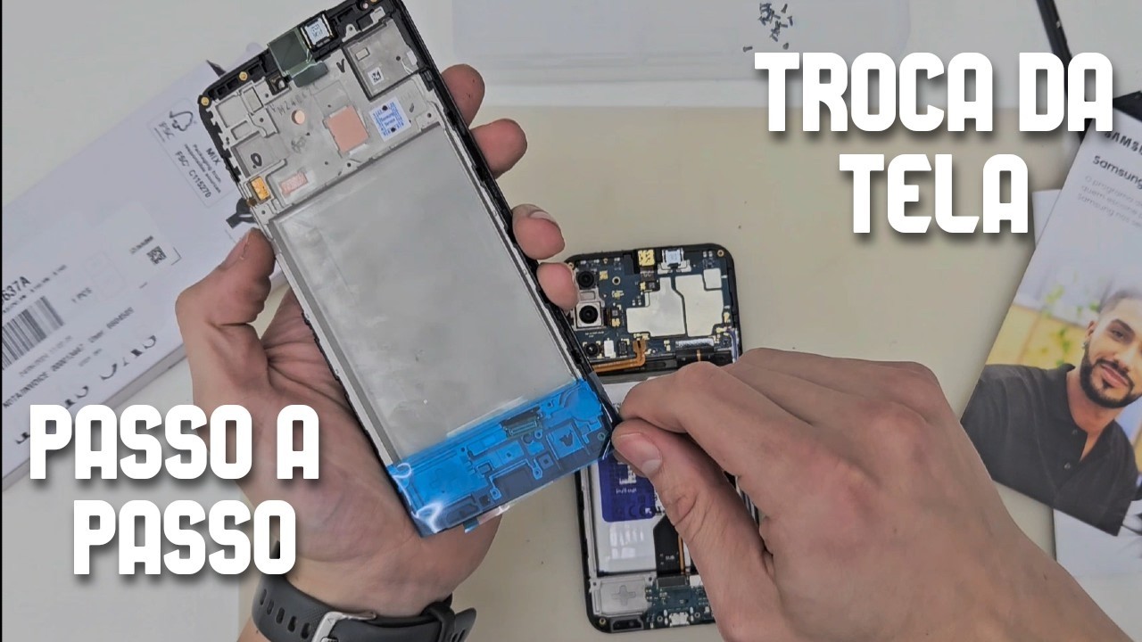 Como abrir o Galaxy A15? Troca de tela completa