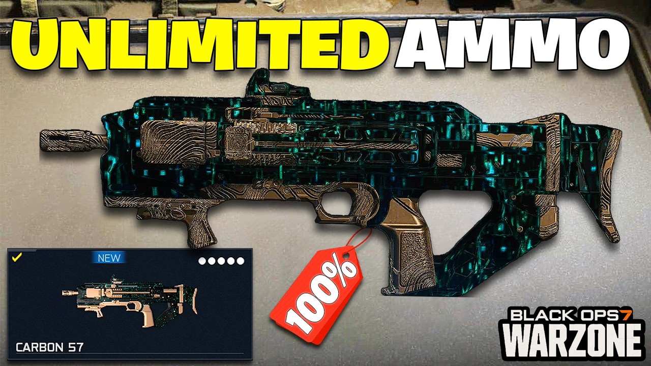 USE THIS NOW! BROKEN CARBON 57👉 UNLIMITED AMMO!🔥(Best CARBON 57 Class Loadout for Warzone 3)