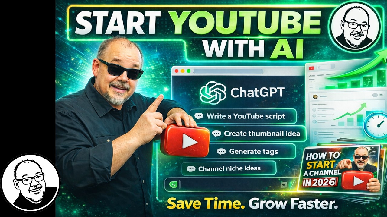 How to Use ChatGPT  to Start a YouTube Channel (Save Time & Grow Faster with AI)
