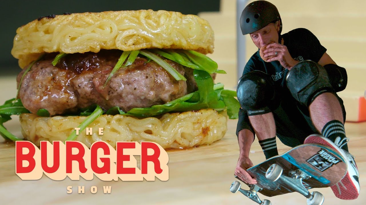 Tony Hawk Skates and Eats Iconic Burgers | The Burger Show