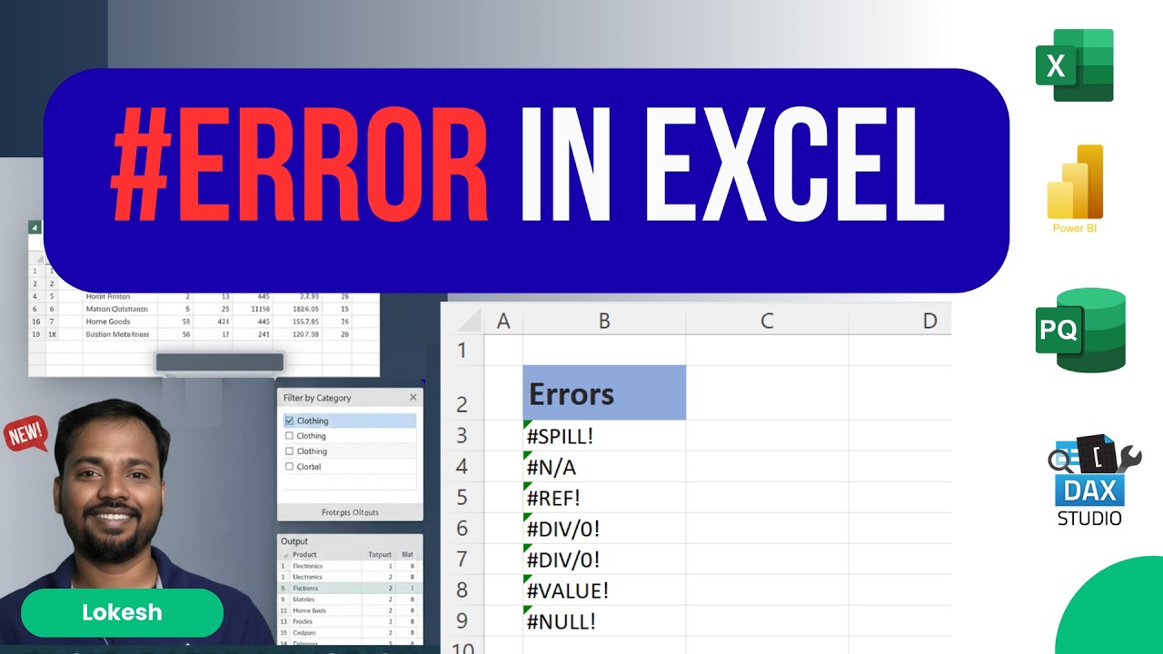 Master Excel: Fix Formulas & Data Errors Like a Pro! I #excel #excelformulasguide