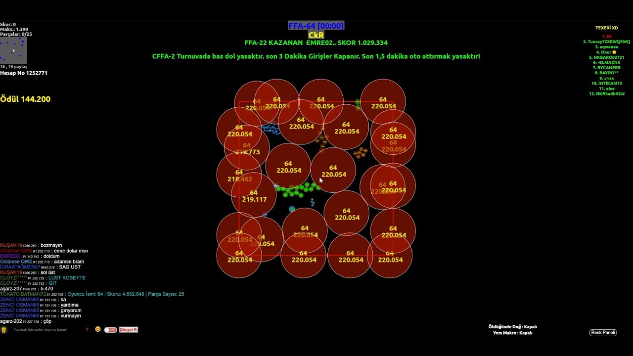 AGARZ FFA 64 - FFA 52 REKOR