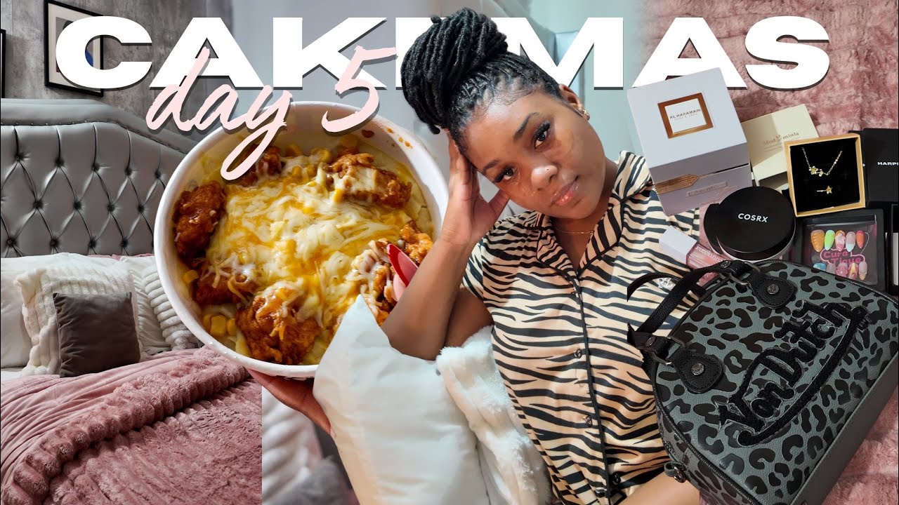 День 5 CakeMas 🎄: Мини-перезагрузка перед рождественской суетой! 🧖🏾‍♀️ | Покупки этой недели 📦 + ...